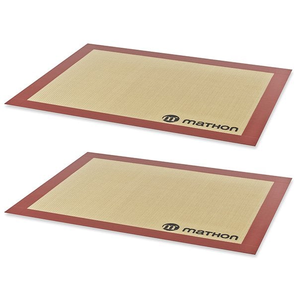 Lot de 2 Tapis de cuisson professionnels en silicone Mathon