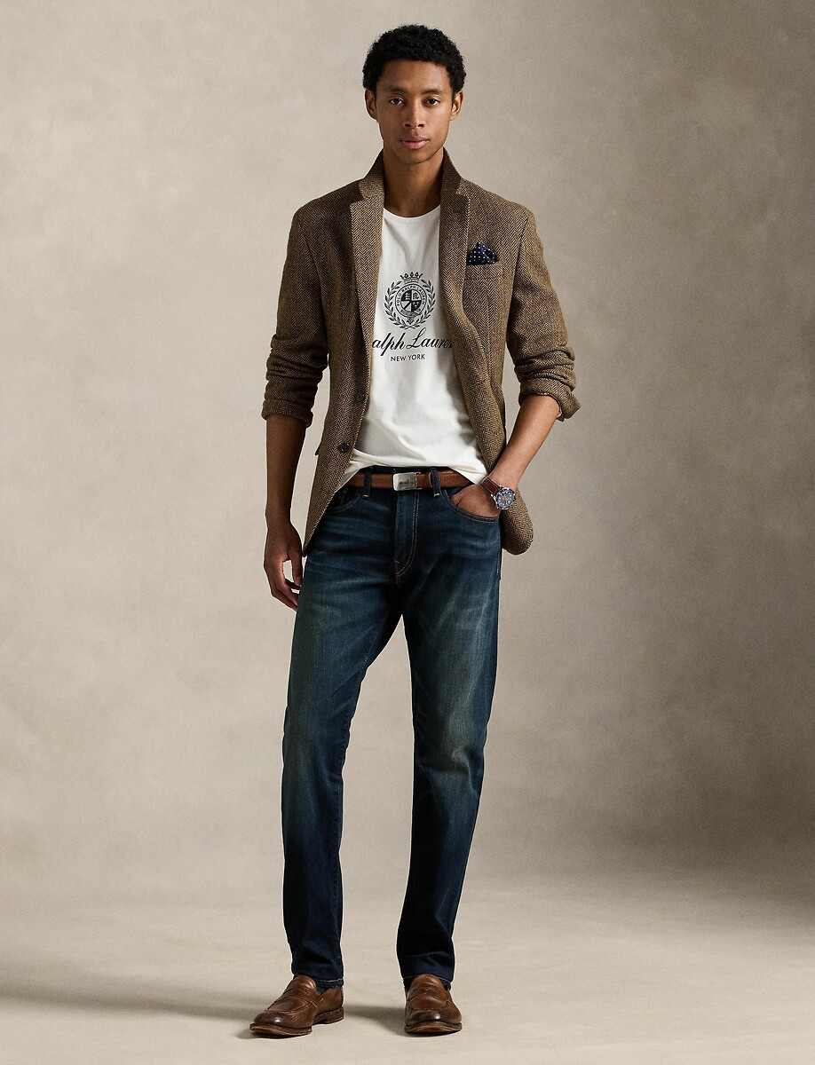 POLO RALPH LAUREN<br>Camiseta de manga comprida com logotipo