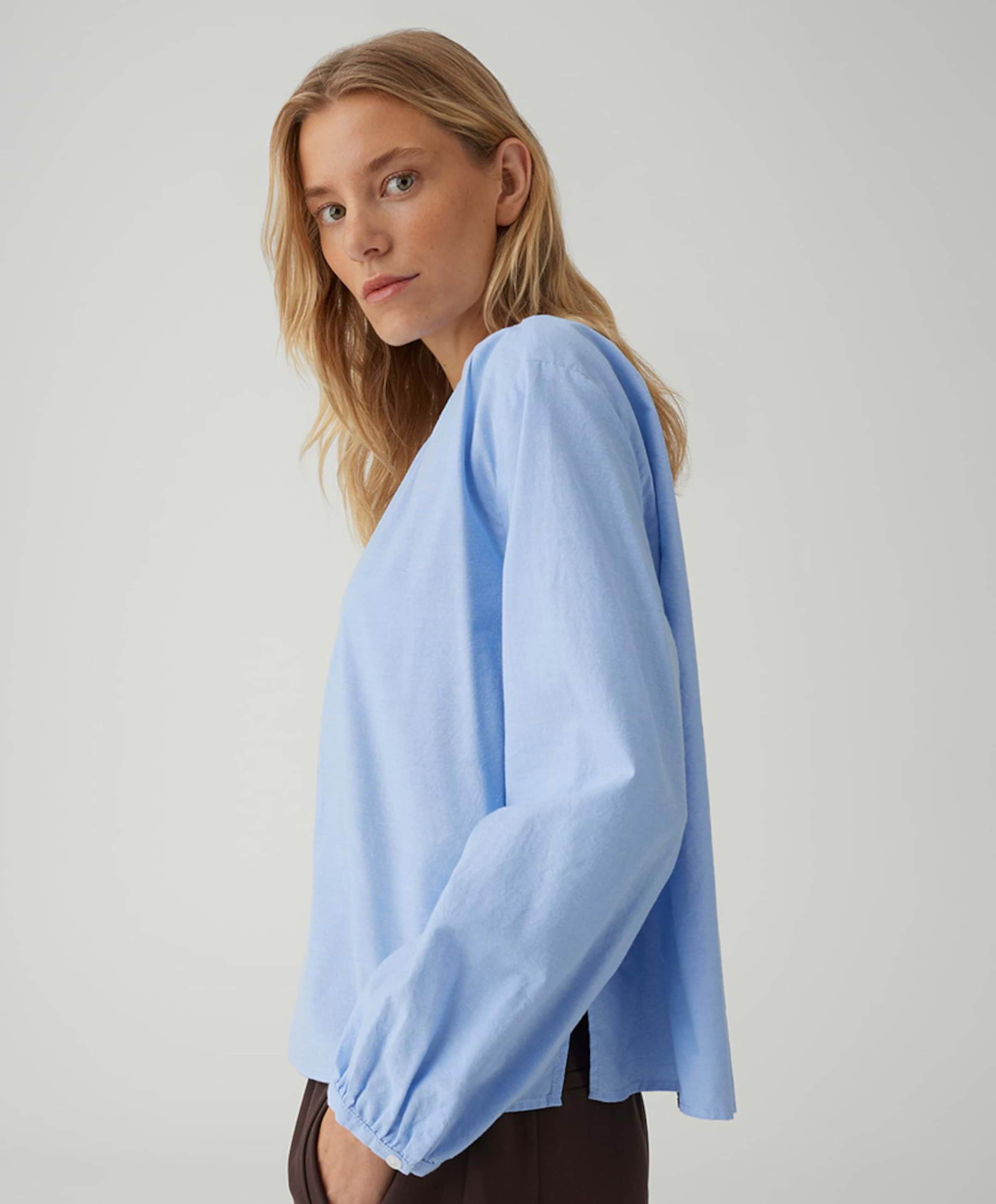 OPUS Dames blouse blauw