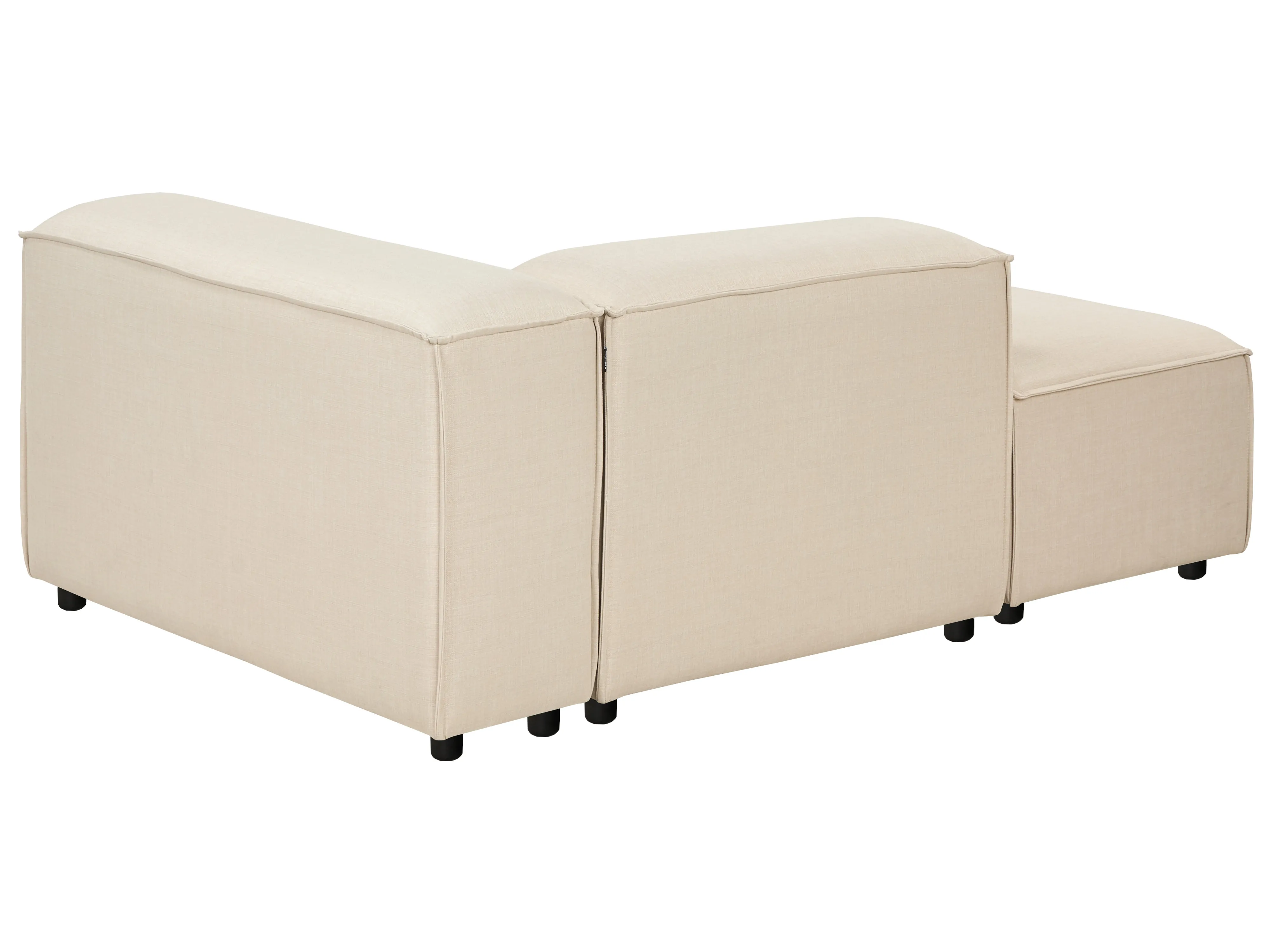 Rechtszijdige chaise longue ARDAL Stof Beige