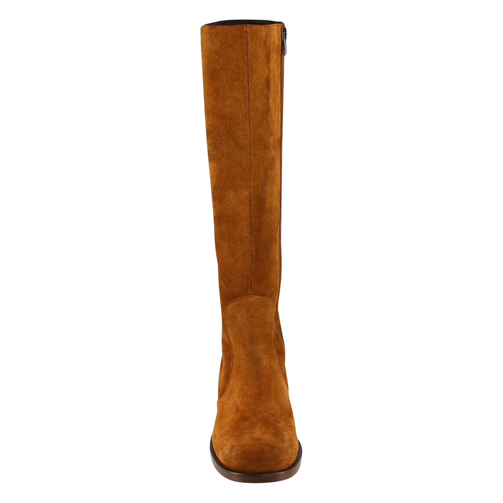 BIENVENUE - Bottes en cuir velours | Marron