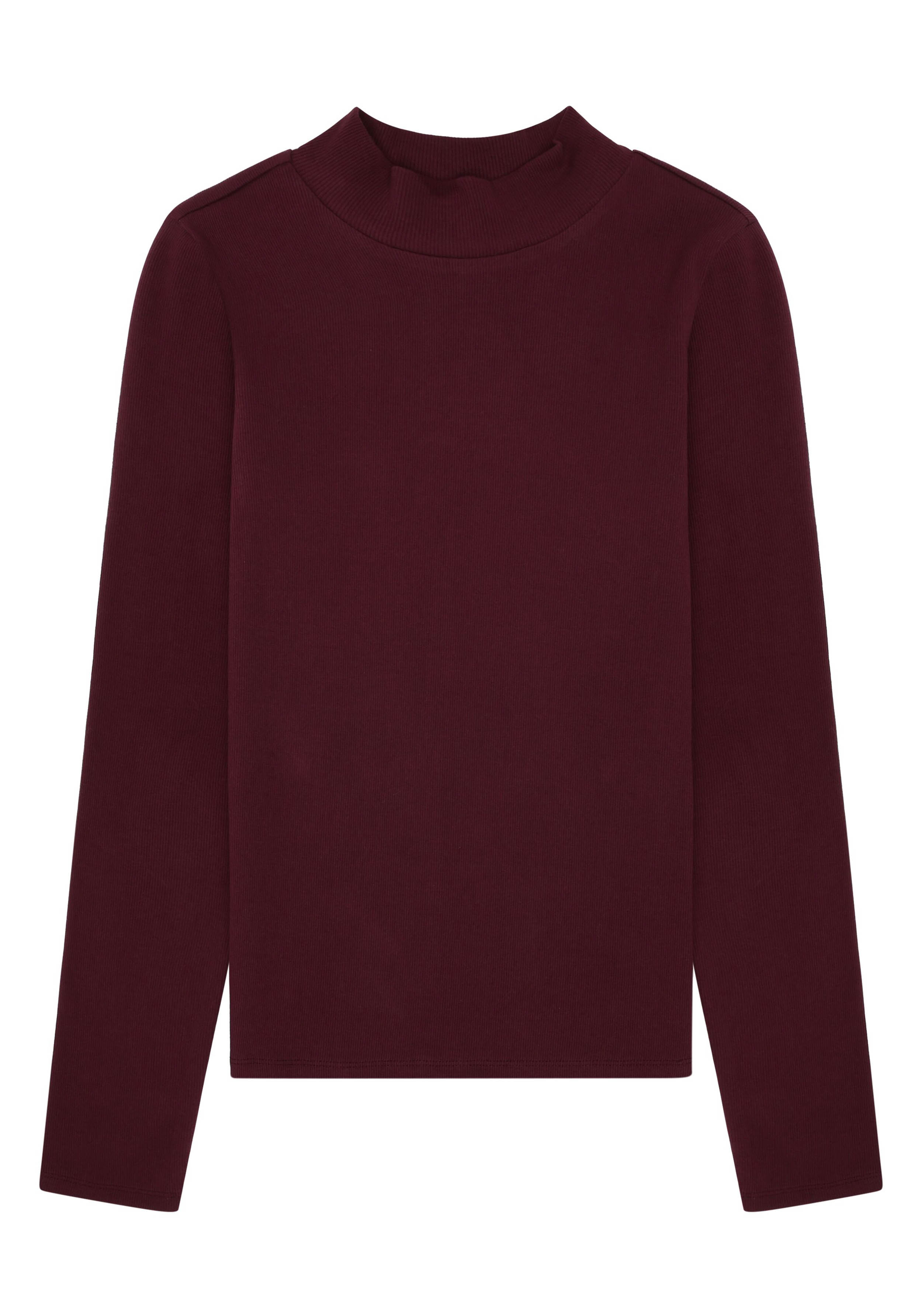 Knowledge Cotton Apparel Longsleeve Rib High Neck Fig