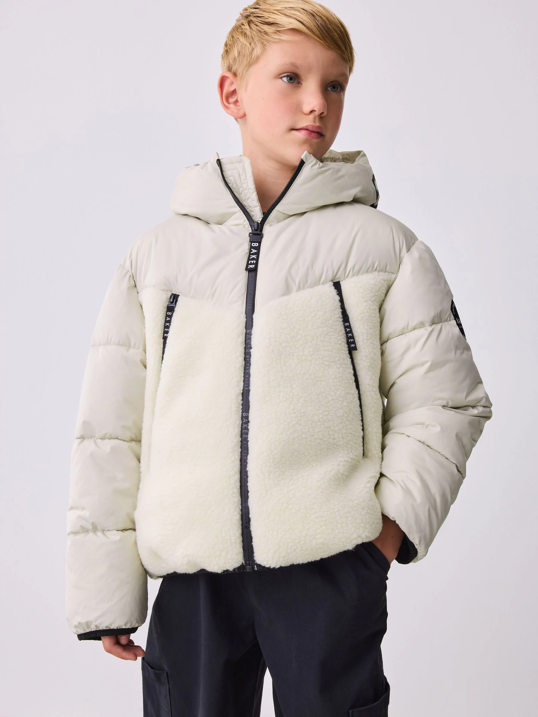 Baker by Ted Baker Neutral Borg Padded Coat