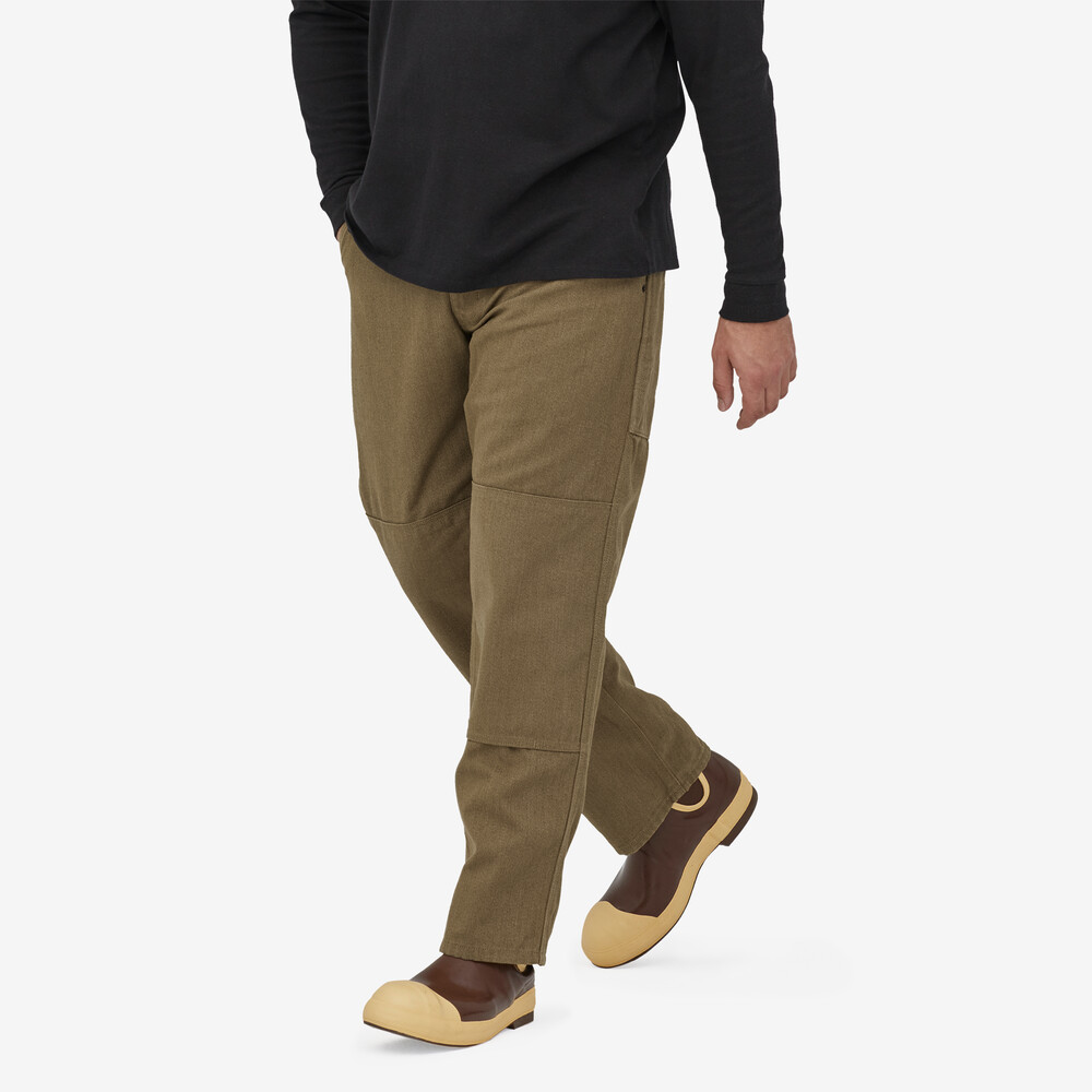 Iron Forge Herren-Hose aus Hanf-Canvas mit doppeltem Knie – Normalgröße