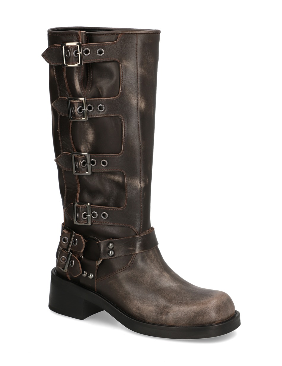 Glattleder Stiefel