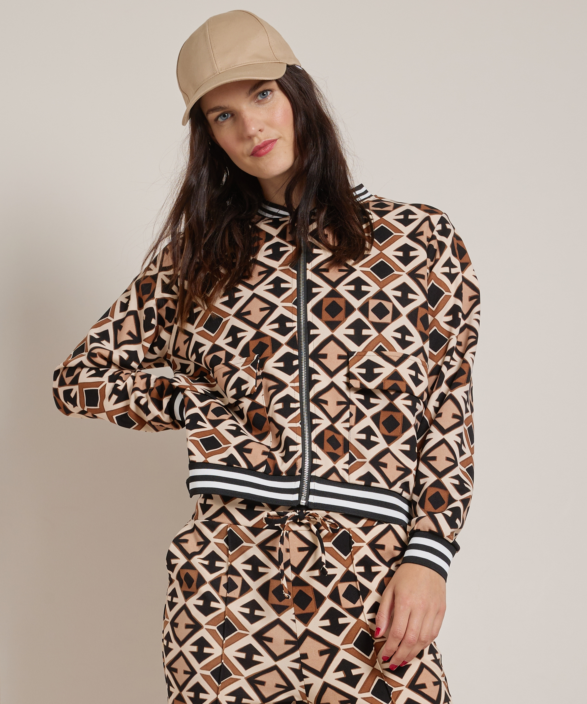 bomber jasje met all-over print