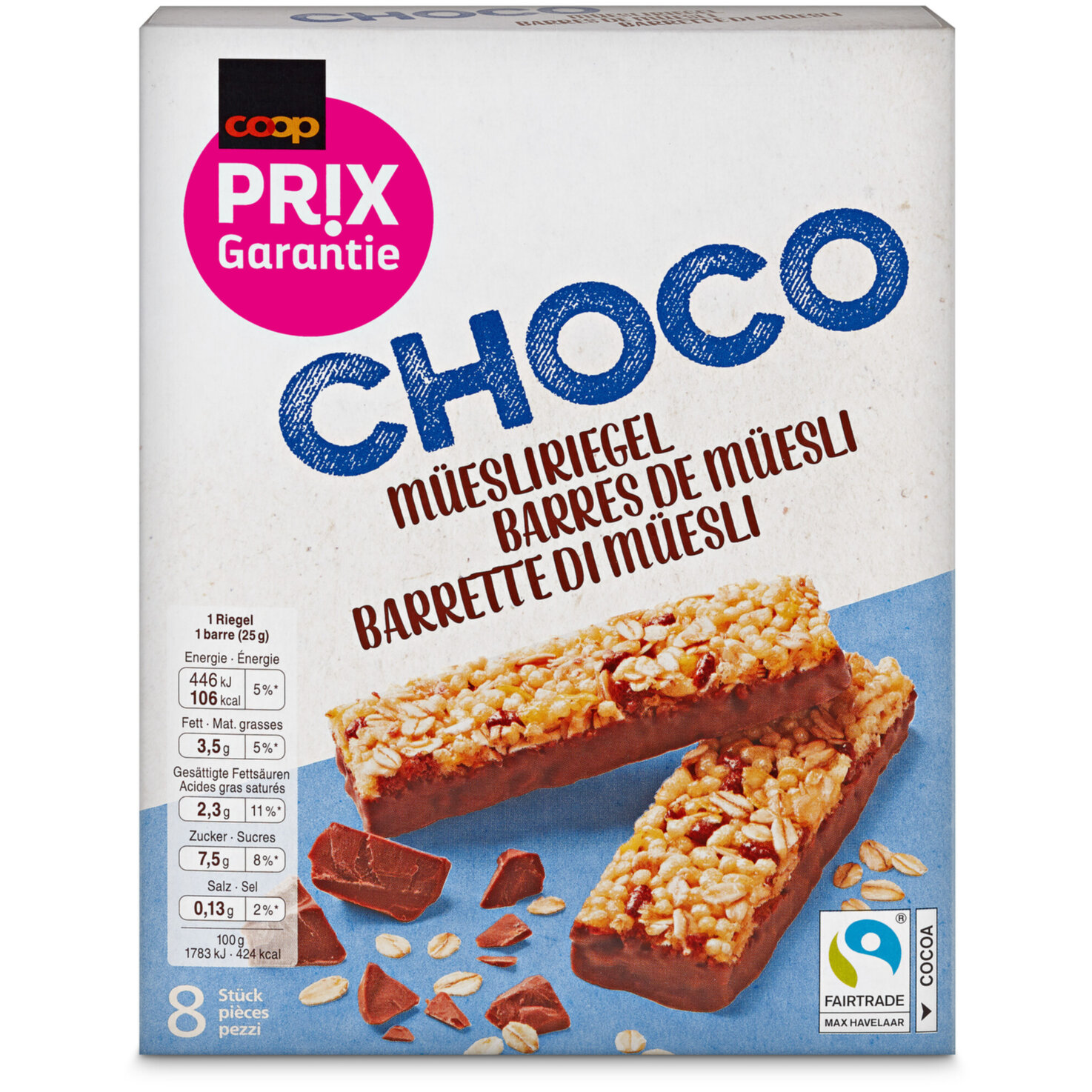 Prix Garantie Müsli Riegel Schoko 8x25g