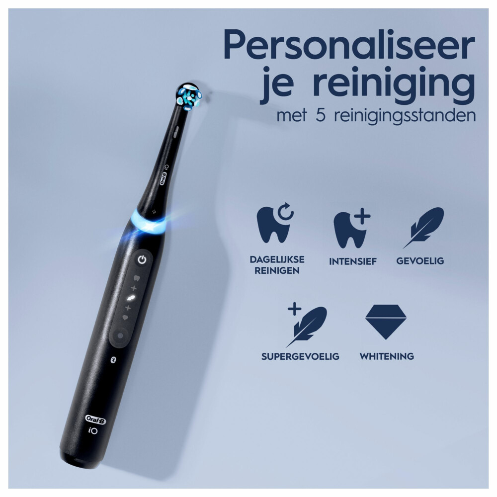 Oral-B Elektrische Tandenborstel iO 5 Duo Zwart & Wit2 stuks
