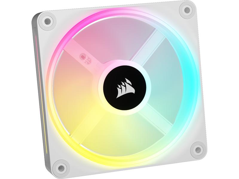 Corsair PC-Lüfter iCUE QX120 RGB Expansion Kit Weiss 120-mm-PWM-Lüfter-Erweiterungskit