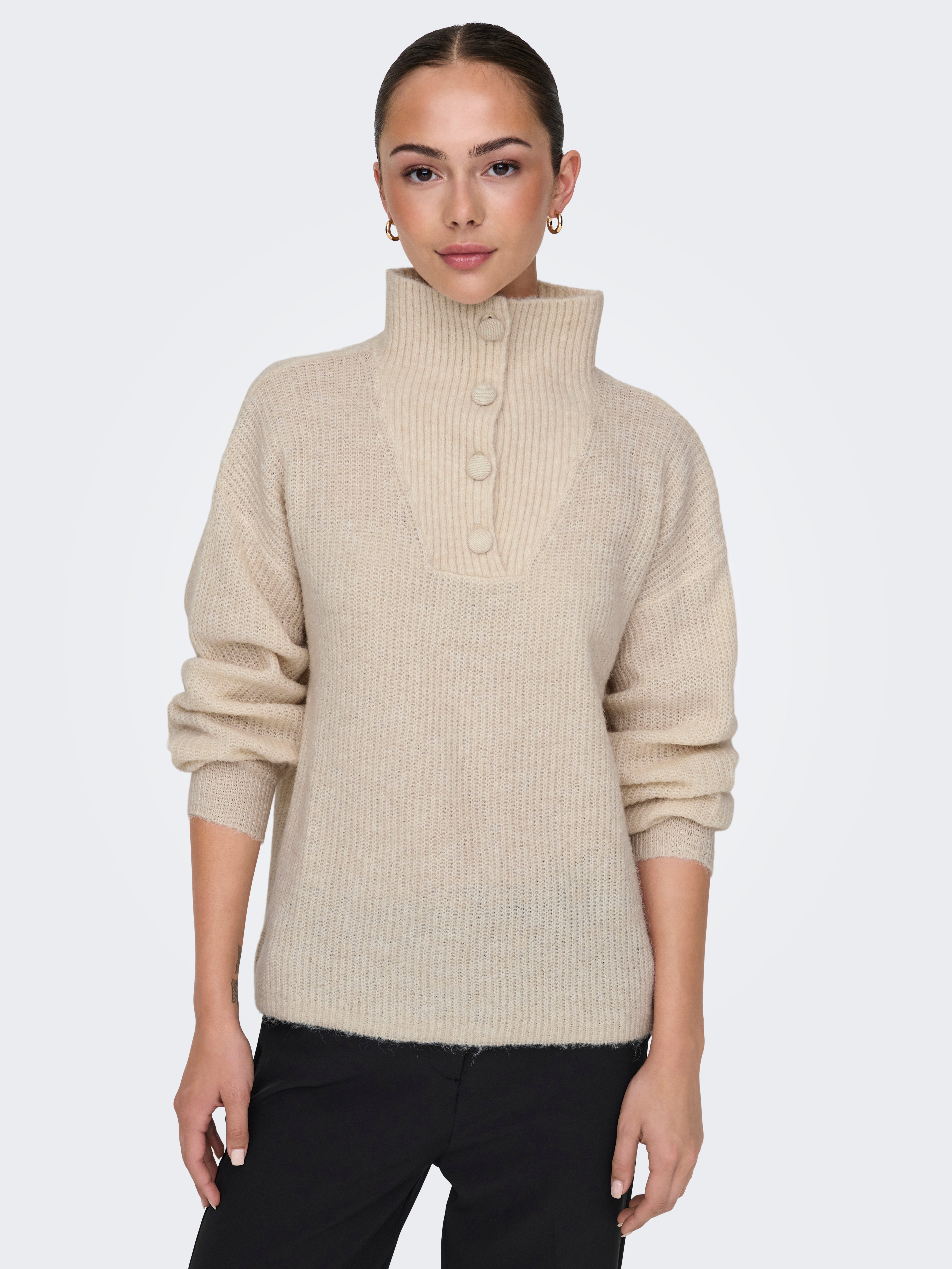 JDYINGEBORG Strickpullover Pumice Stone