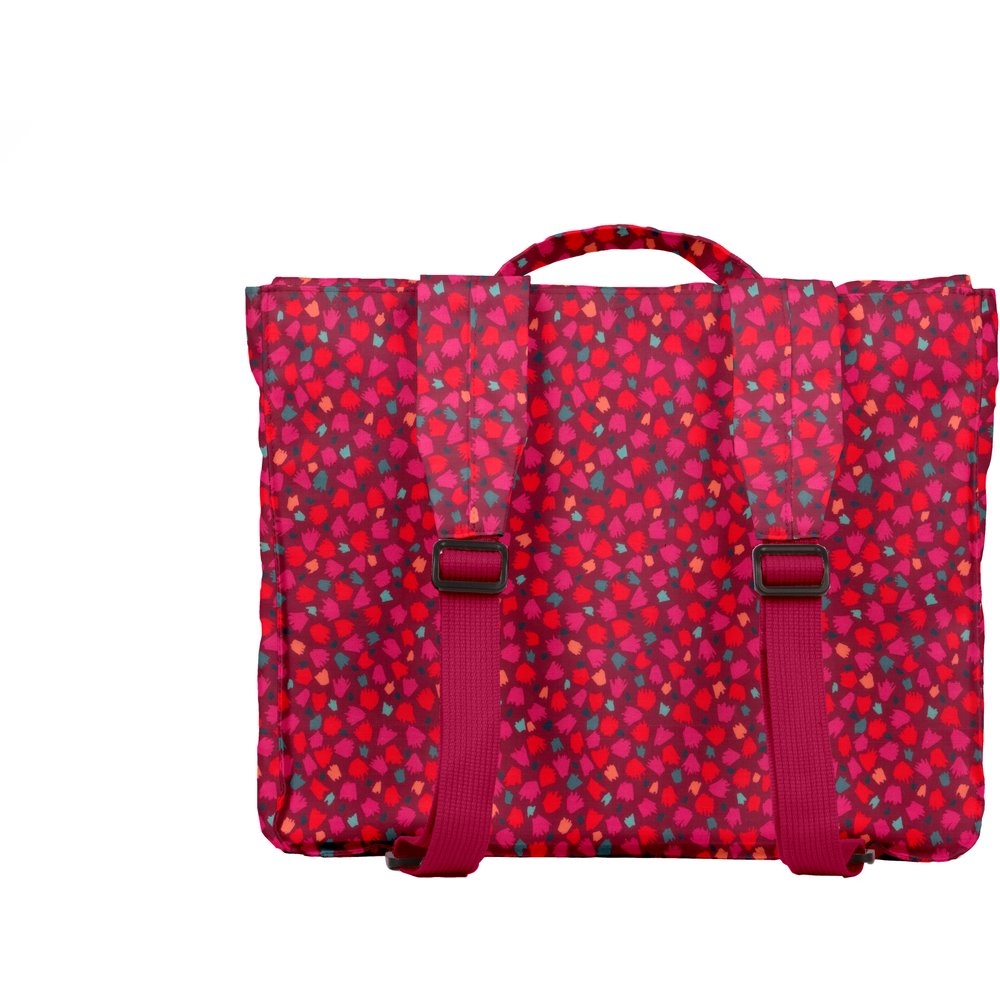 Cartable Pompons Cerise
