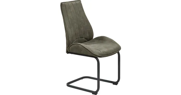Freischwingerstuhl Detroit, Microfaser taupe