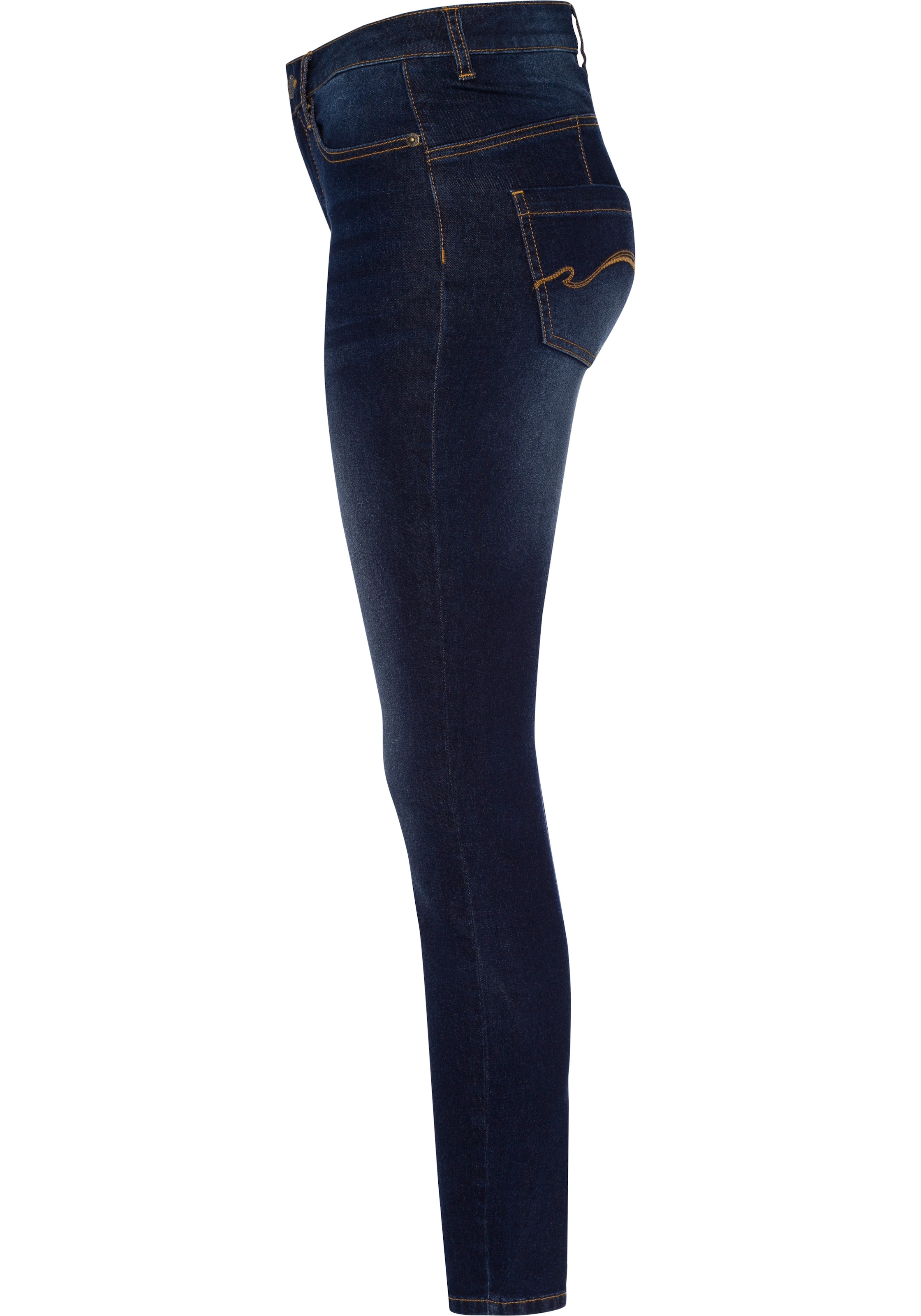 KangaROOS Slim-fit-Jeans »CROPPED HIGH WAIST SLIM FIT«, schmale Passform,  Röhrenjeans,  trendige Used-Waschung