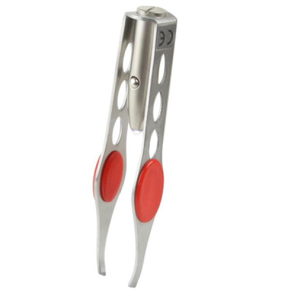 LED Tweezers Edelstahl Pinzette Augenbrauenzupfer - Div. Farben