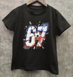 67 soccer tee - zwart