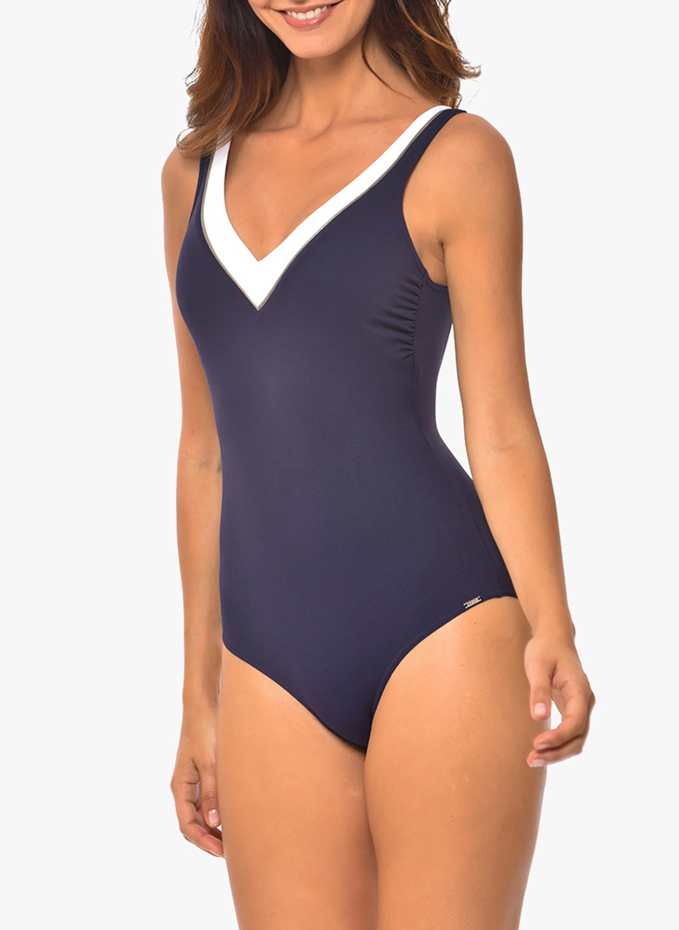 TAMARINDO - Maillot de bain 1 pièce décolleté | Bleu