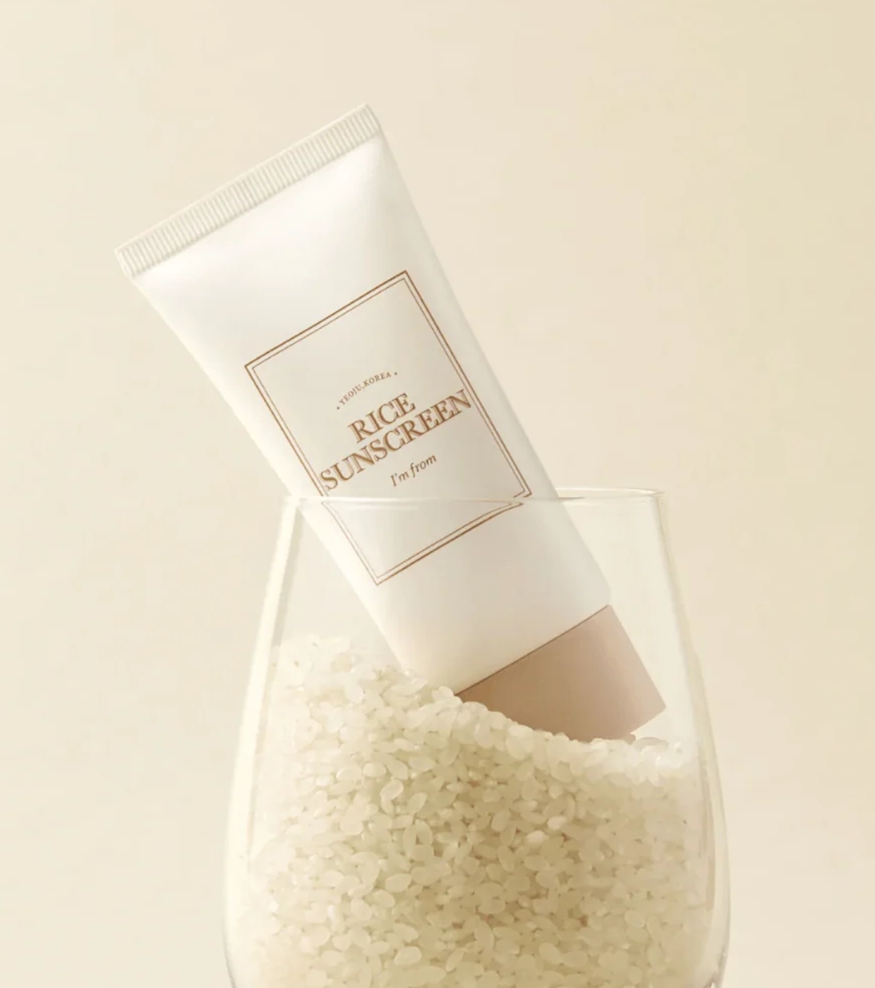 I'm from - *Yeoju, Korea* - Protetor solar facial Rice Sunscreen SPF50 PA++++
