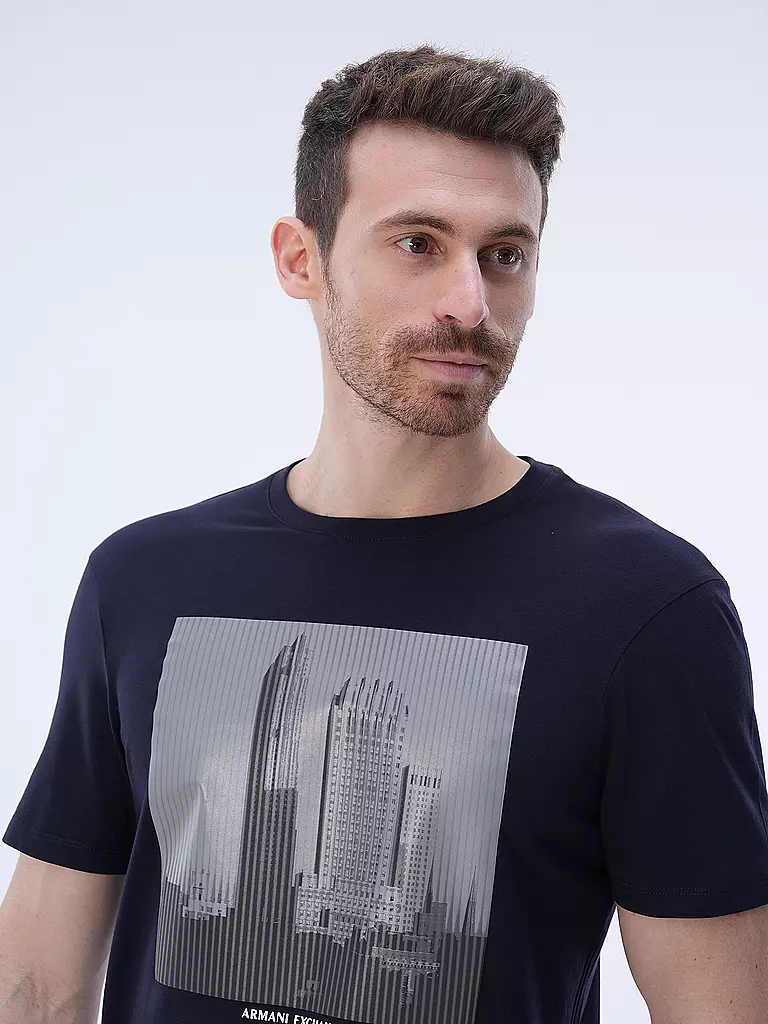 ARMANI EXCHANGE T-Shirt Regular Fit blau