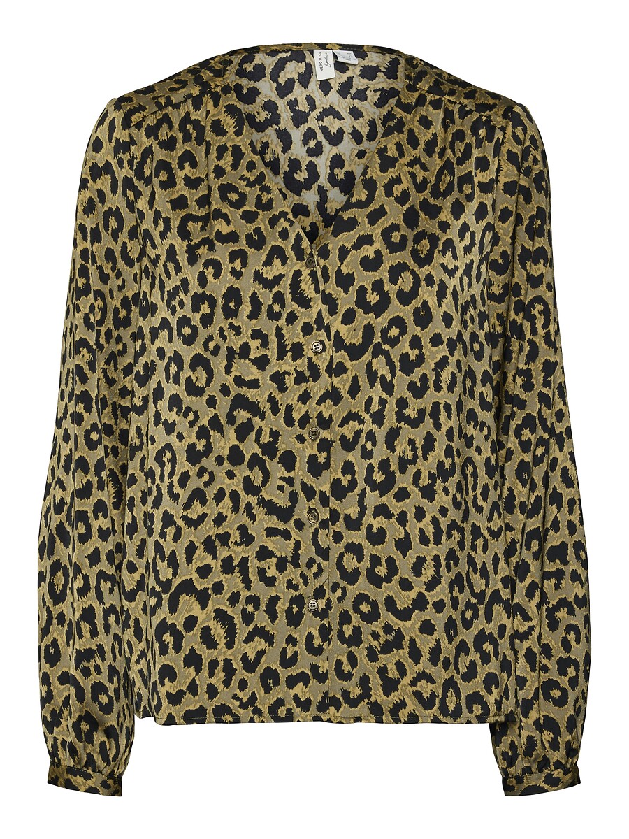 VERO MODA<br>Blusa estampada com decote em V