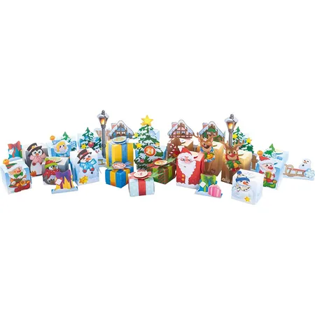 Folia Adventskalender Bastelset Winterlandschaft