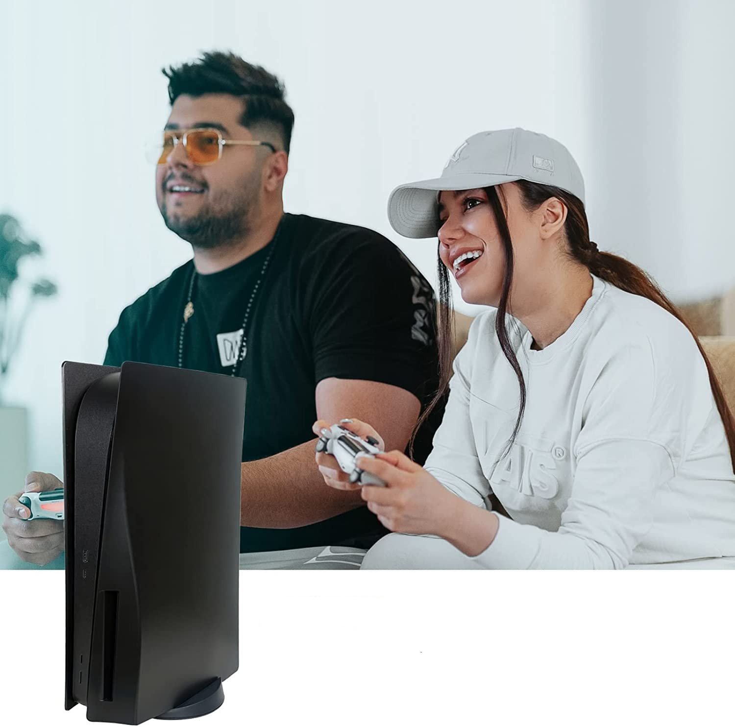 PlayStation 5 PS5 Frontplatte Faceplate Gehäuse Case Cover Dock Ersatzplatte - Schwarz