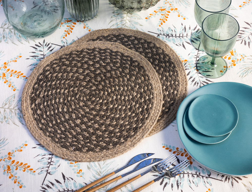 Lot de 2 sets de table-Déjeuner champêtre
