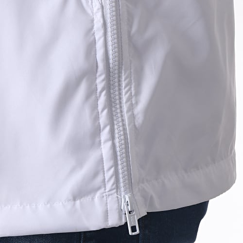 Coupe-Vent Capuche Iridescent Skid Blanc