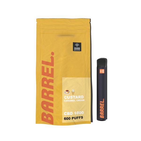 Marie Jeanne Barrel Custard 600 Puffs CBD Vape Pen