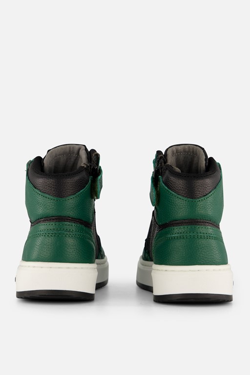 Muyters hoge Sneakers groen Leer