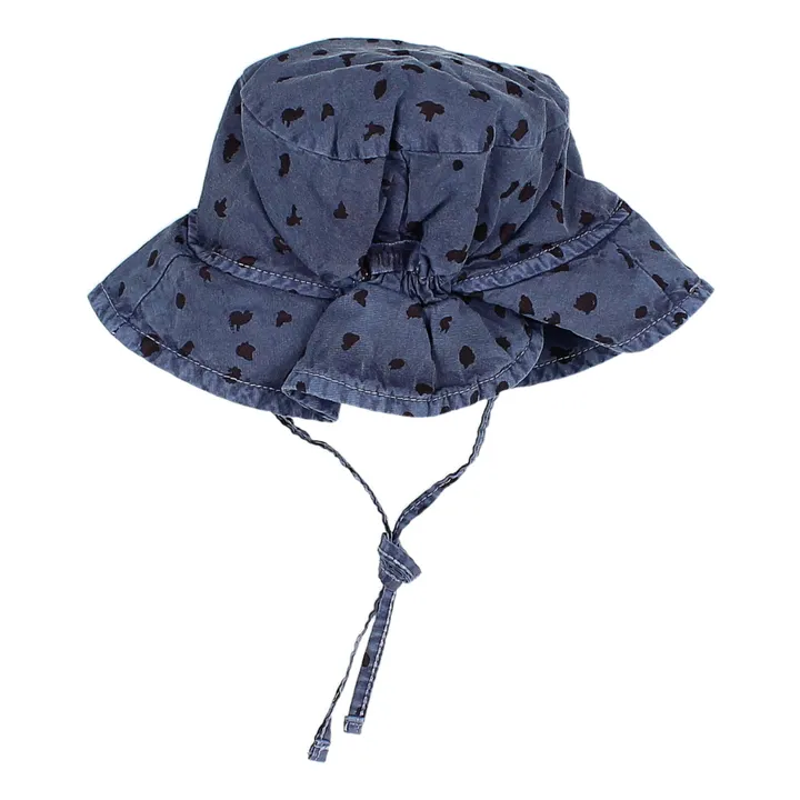 Búho Chapeau Coton Bio Animal Bébé | Bleu marine