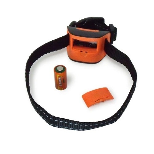 Coleira antilatido automática Daonly, laranja, para cães de pequeno porte.