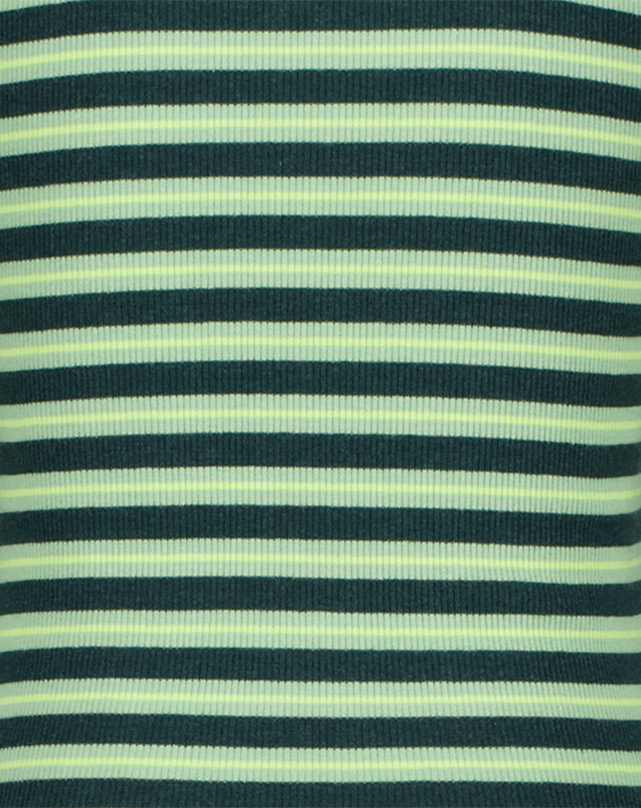 Rollkragen-Pullover JUNIPER gestreift in old mint