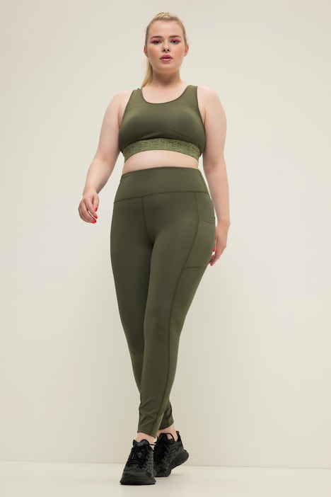 Sport Tights, knöchellang, Elastikbund, Tasche