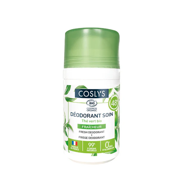 Coslys Déodorant Soin Fraîcheur Rechargeable - Thé vert - 50 ml