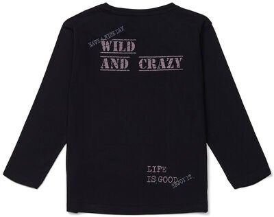 Luca & Lola Piero Langermet T-Skjorte, Black