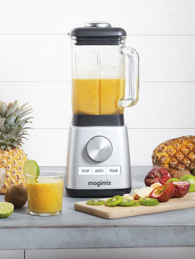 Magimix Power blender mat stål 1,8 liter Sølv, transparent, sort