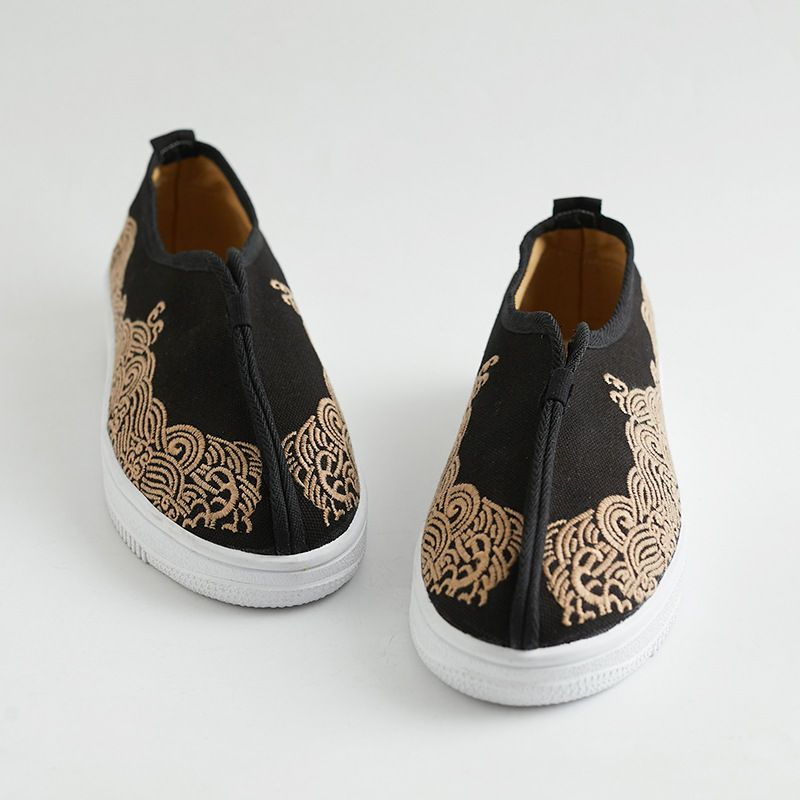 Sparrow Farm - Retro Chinese stijl geborduurde instappers