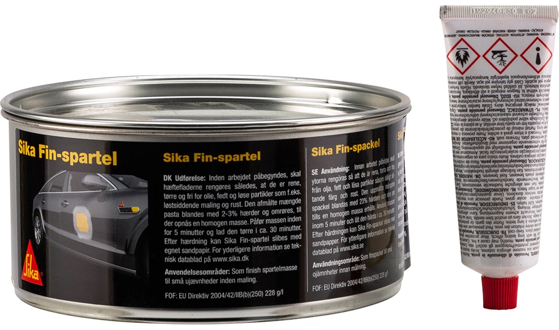 Fin spartelmasse 2kg. inkl hærder