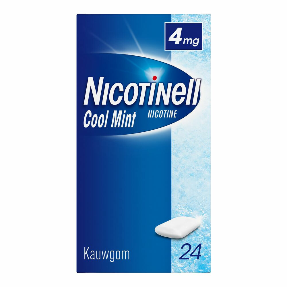 Nicotinell Kauwgom Cool Mint 4 mg24 stuks