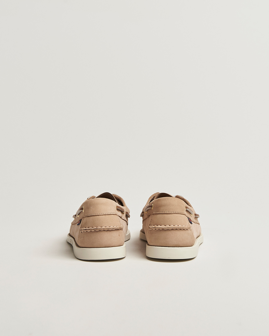 Sebago Docksides Portland Nubuck Boat Shoe Beige Camel