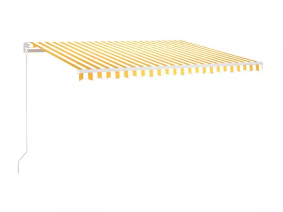 Auventanuel rétractable 450x350 Jaune et blanc