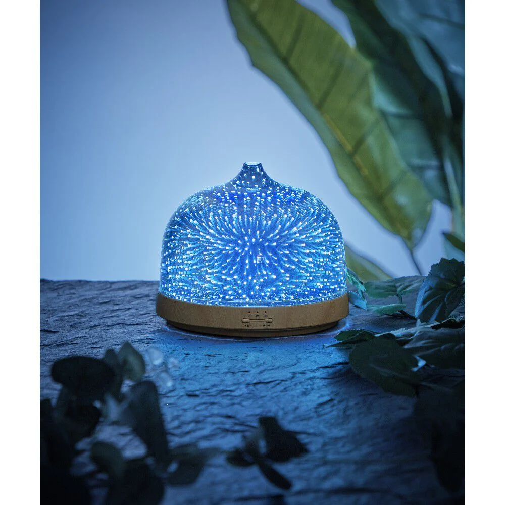 Diffuseur d'huiles essentielles lumineux effet corail océan
