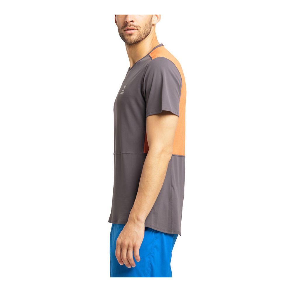 Haglöfs L.I.M CROWN - Maillot Homme magnetite/flame orange