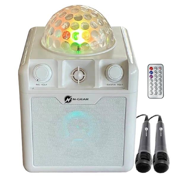 N-Gear Disco Block 410 bærbar karaokehøjttaler med Bluetooth og indbygget diskolys