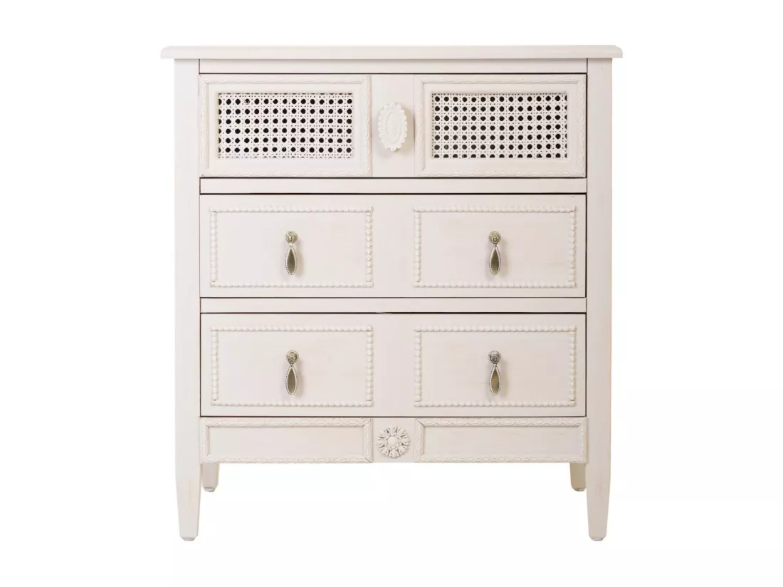 Commode en bois beige 65x36x70