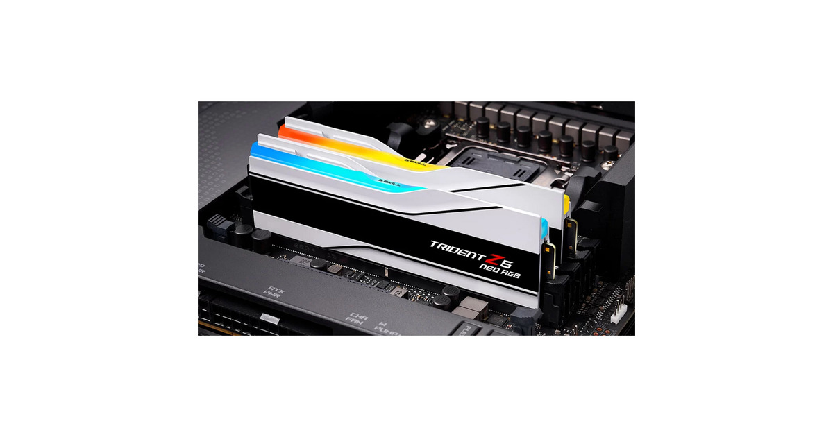 G.Skill48 GB DDR5-6000 Kit werkgeheugen  (Wit, F5-6000J2636H24GX2-TZ5NRW, Trident Z5 Neo RGB, EXPO)