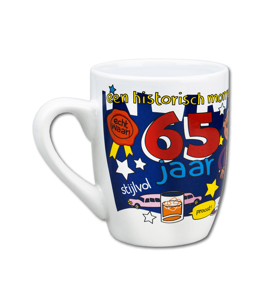 Mok 65 Jaar 12cm