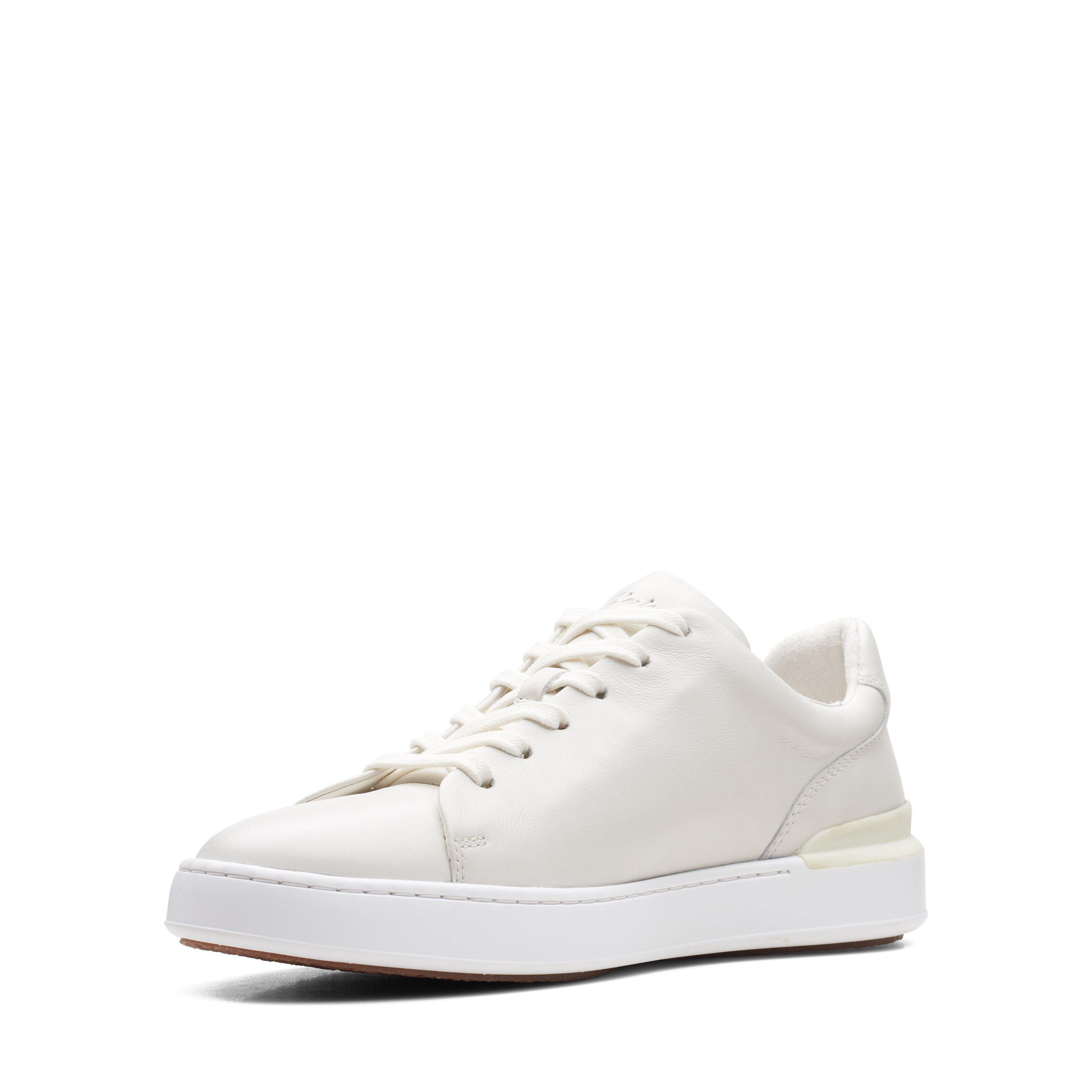 Clarks Court Lite Lace Leather Trainers