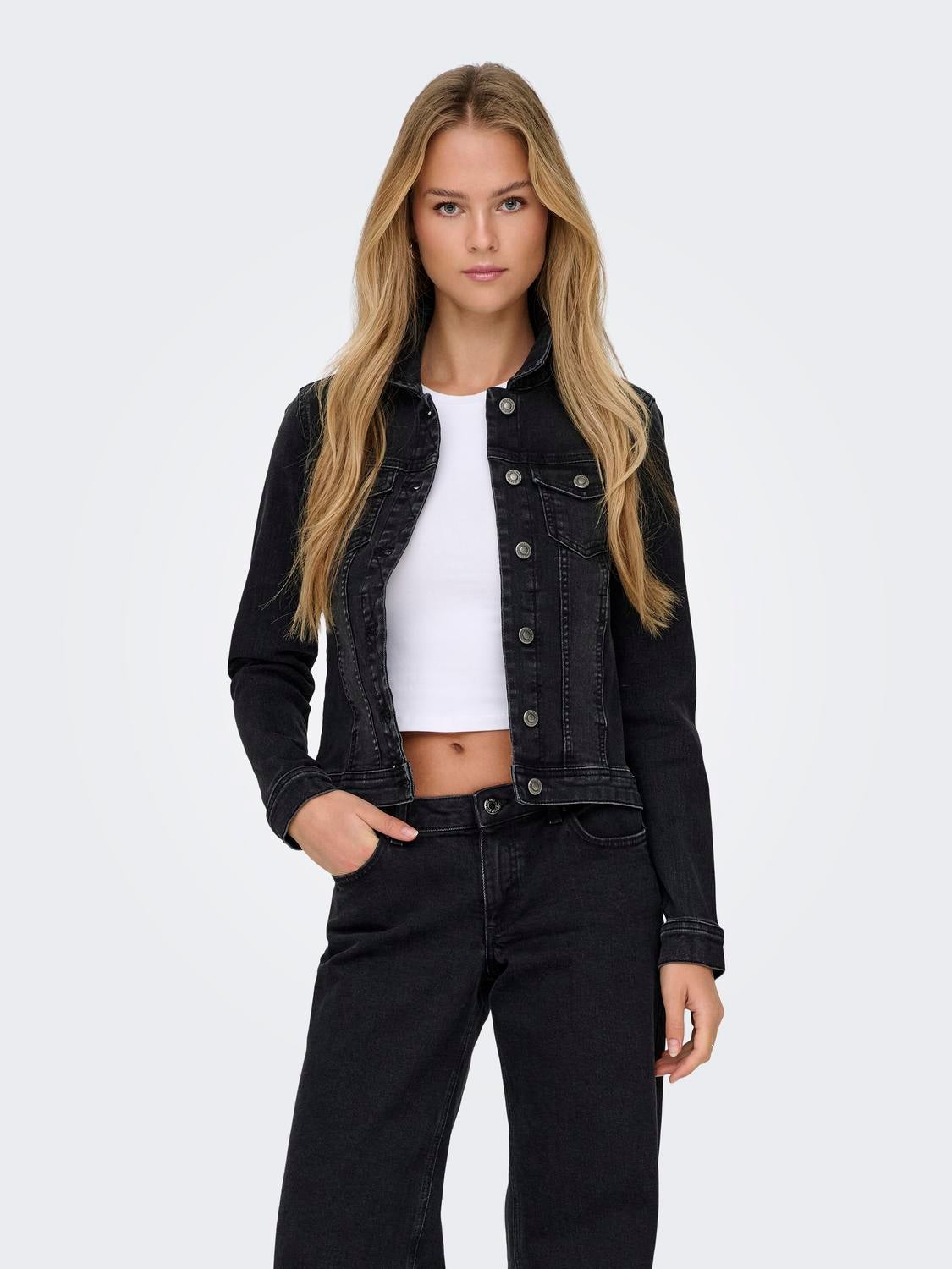 ONLWONDER Jeansjacke Washed Black