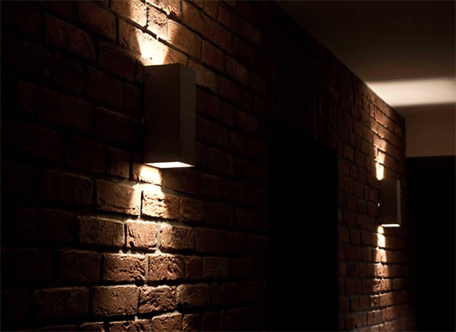 Betonnen wandlamp Guro antraciet H: 25 cm 10745